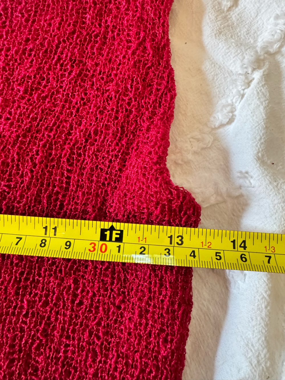 Open-Knit Sleeveless Tunic Top in Deep Raspberry - Picture 3 of 4